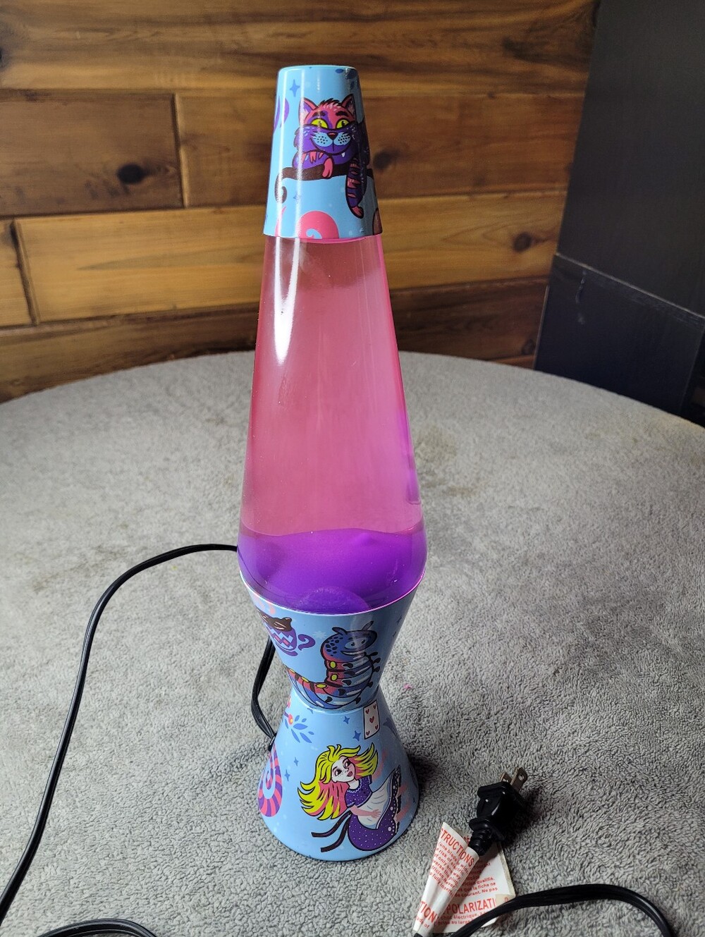 Alice In Wonderland Lava Lamp 14.5" Schylling Works Rare